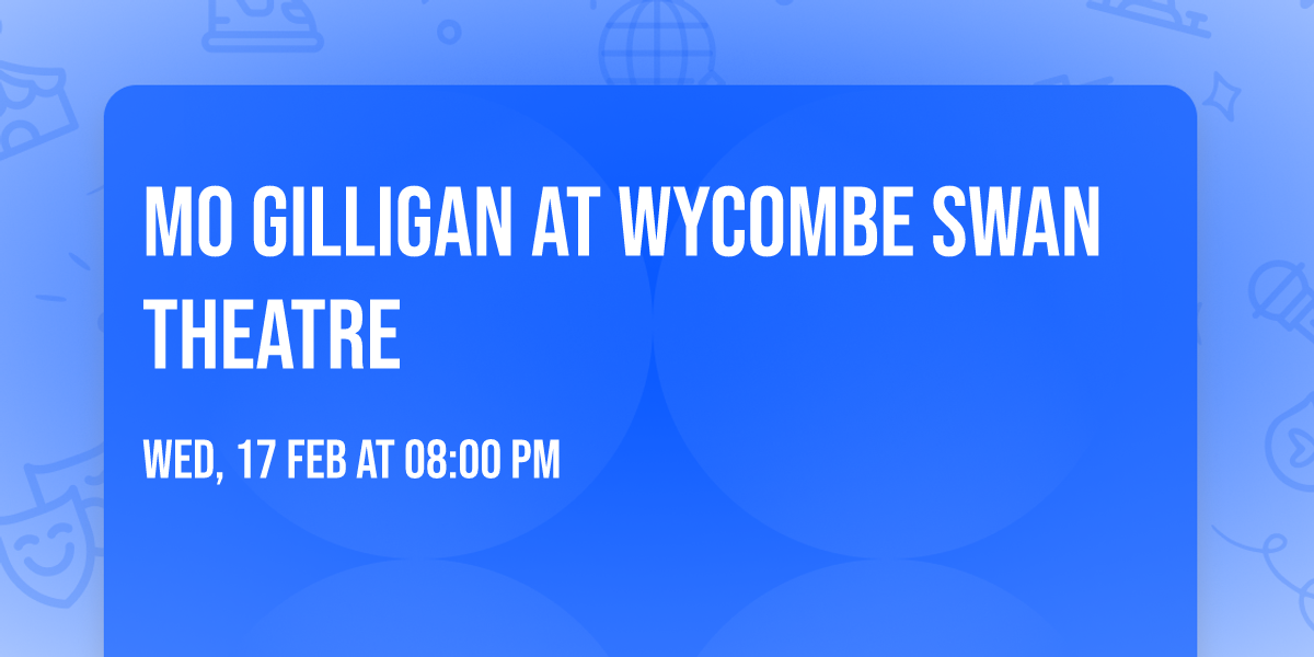 Mo Gilligan at Wycombe Swan Theatre