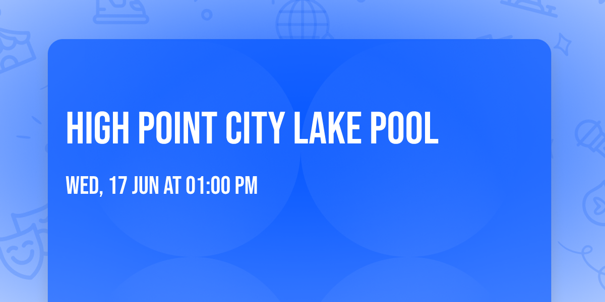 High Point City Lake Pool