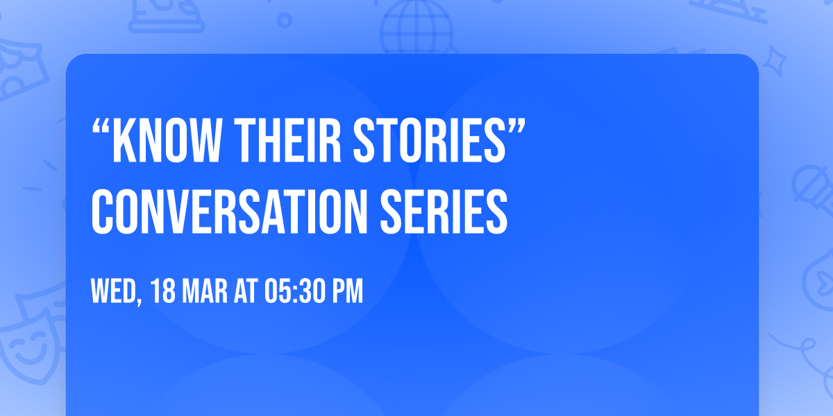 \u201cKnow Their Stories\u201d Conversation Series