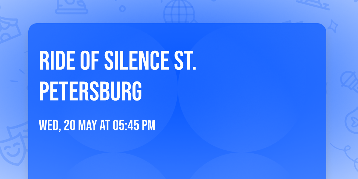 Ride of Silence St. Petersburg
