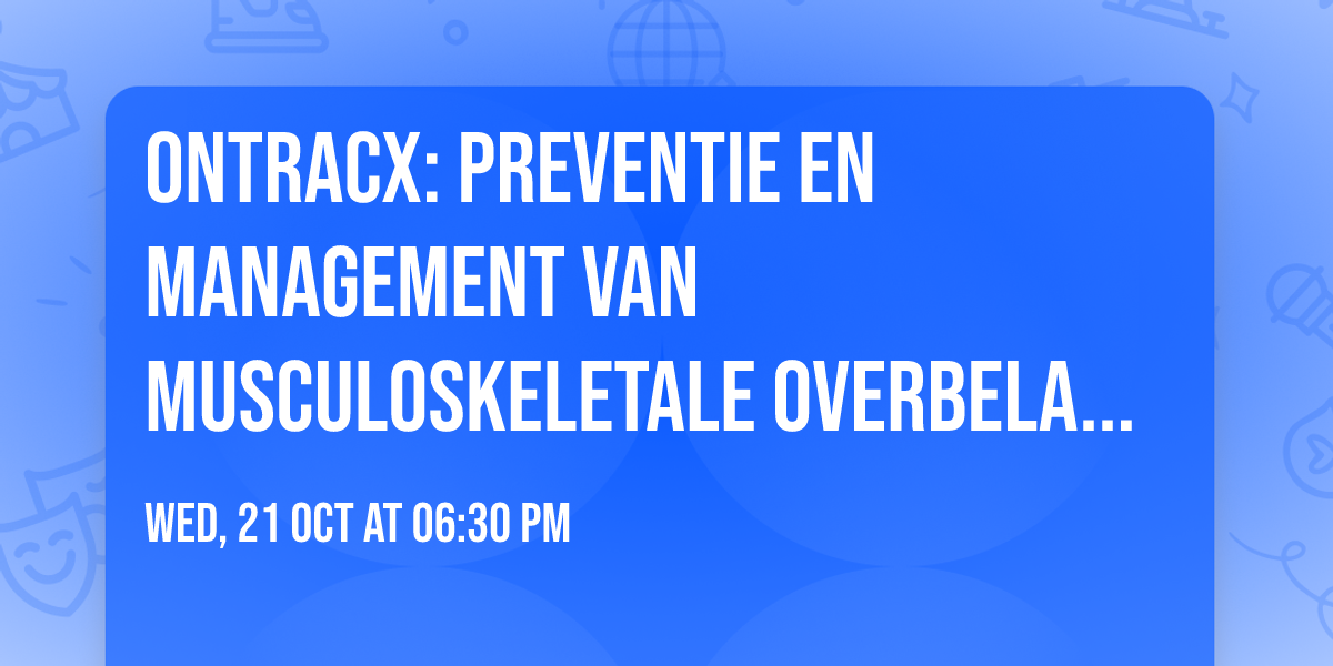 OnTracx: preventie en management van musculoskeletale overbelasting