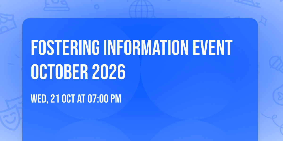 Fostering Information Event October 2026