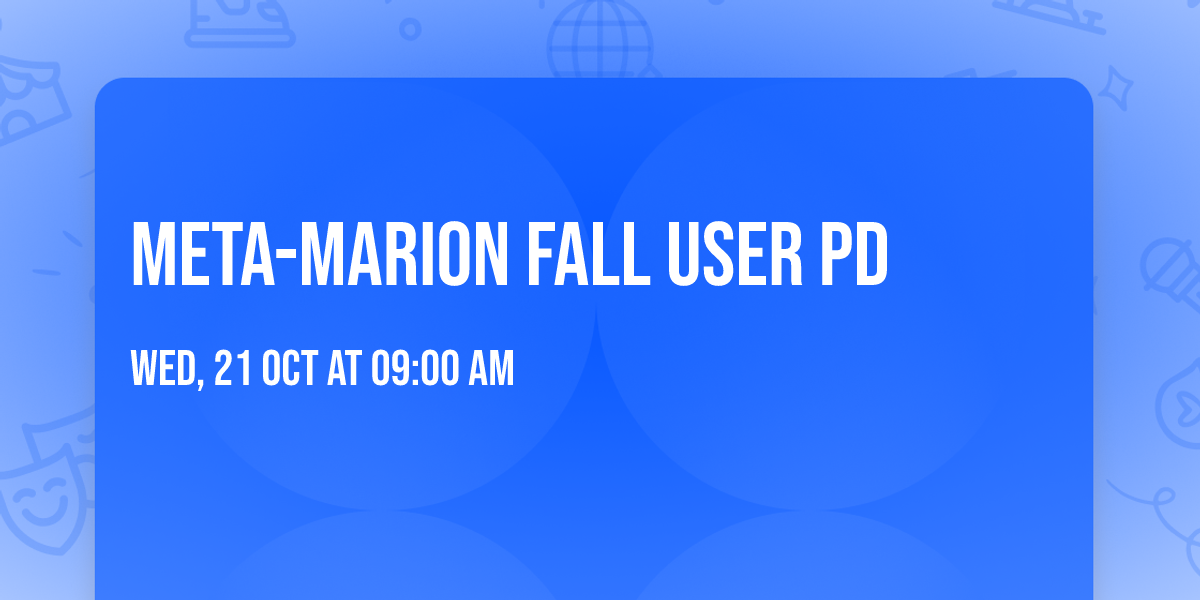 META-Marion Fall User PD