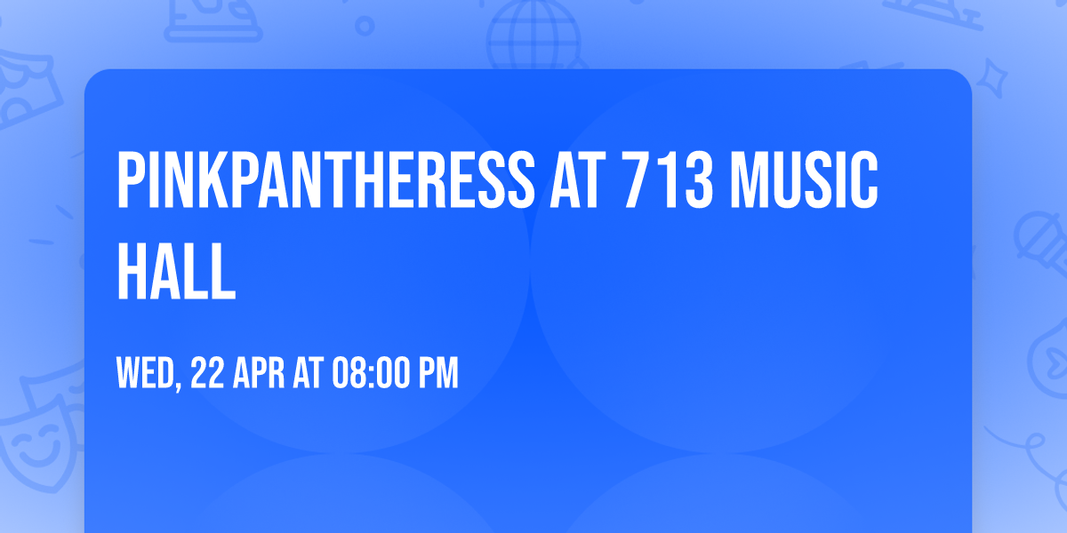 PinkPantheress at 713 Music Hall