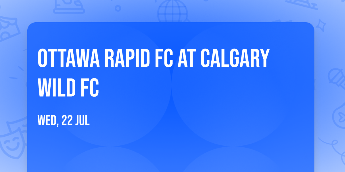 Ottawa Rapid FC at Calgary Wild FC