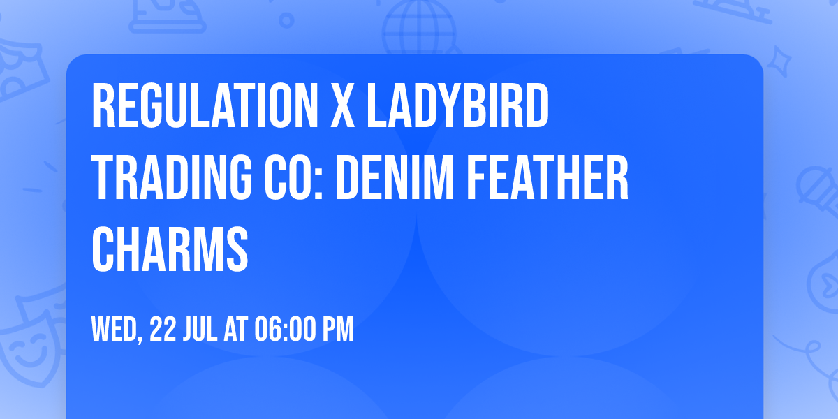 Regulation x Ladybird Trading Co: Denim Feather Charms