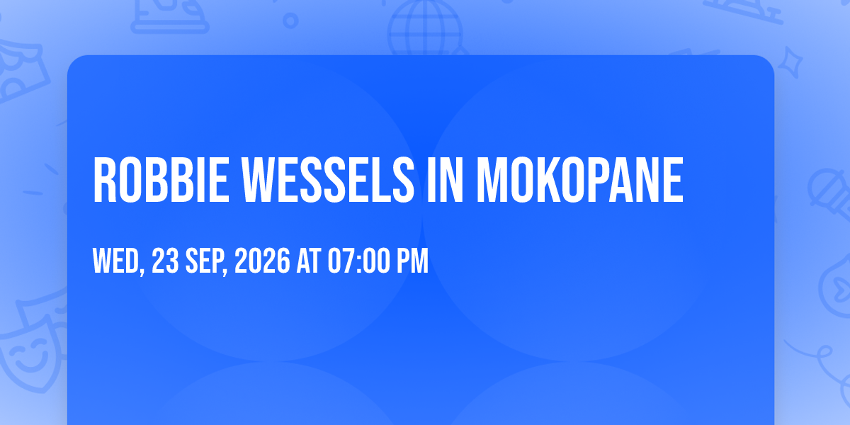 Robbie Wessels in Mokopane