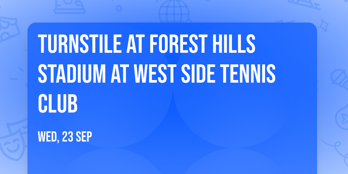 Turnstile at Forest Hills Stadium at West Side Tennis Club