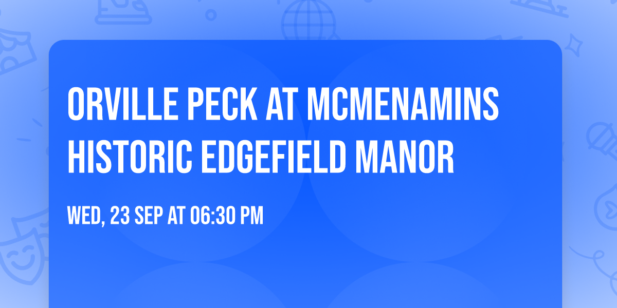 Orville Peck at McMenamins Historic Edgefield Manor