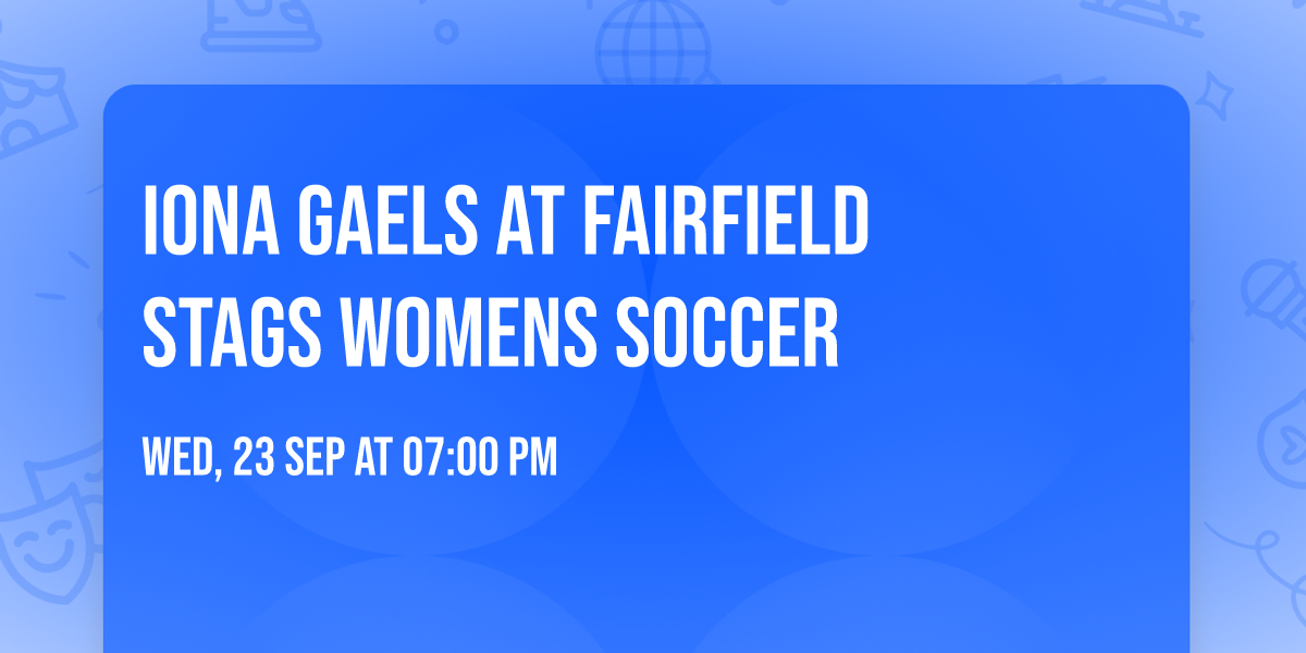 Iona Gaels at Fairfield Stags Womens Soccer