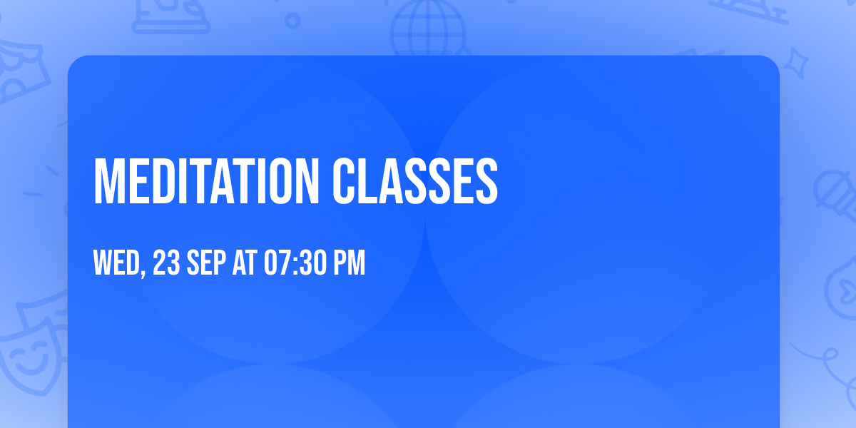Meditation classes 