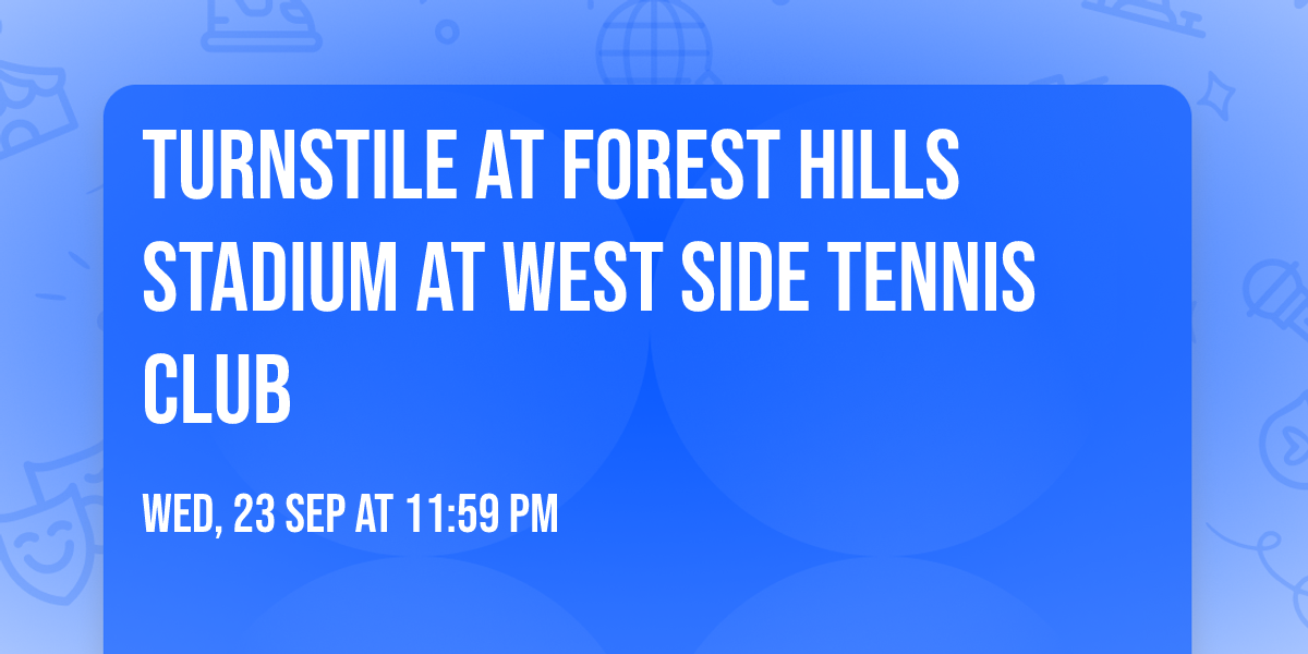 Turnstile at Forest Hills Stadium at West Side Tennis Club