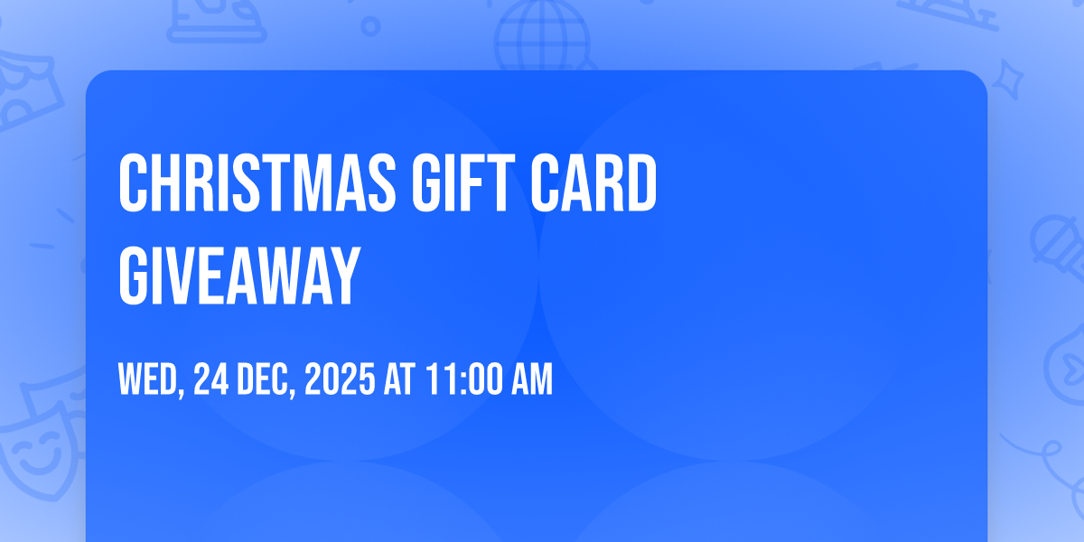 Christmas 🎄 🎁 Gift Card Giveaway
