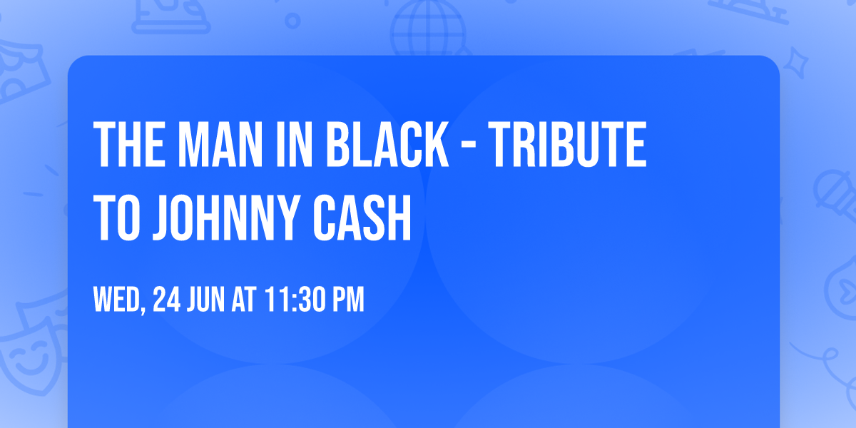 The Man in Black - Tribute to Johnny Cash