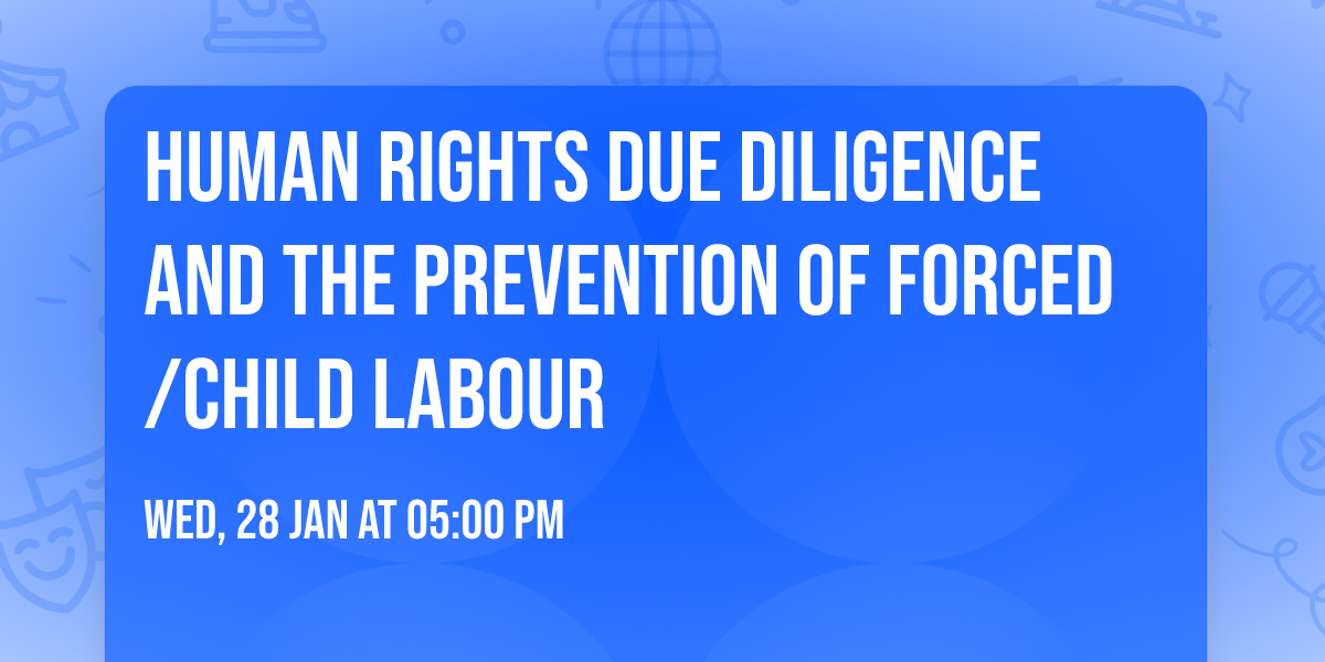 Human Rights Due Diligence and the Prevention of Forced\/Child Labour