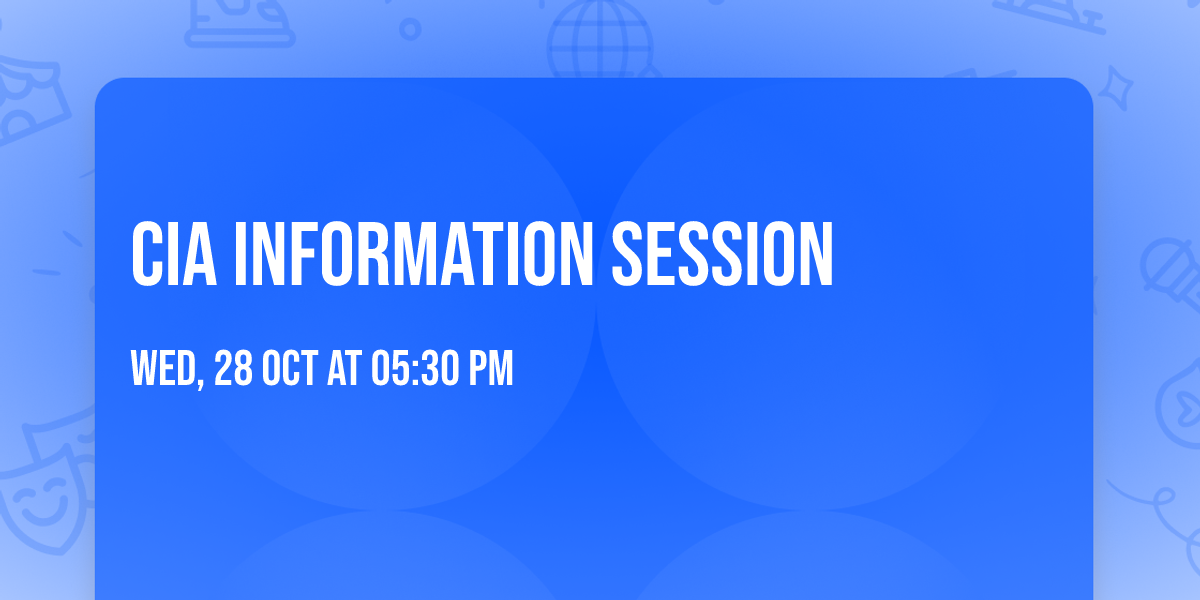 CIA Information Session