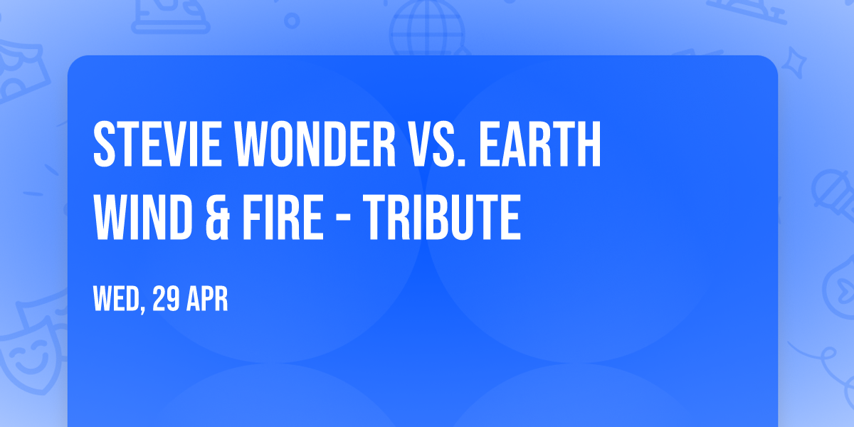 Stevie Wonder vs. Earth  Wind  & Fire - Tribute