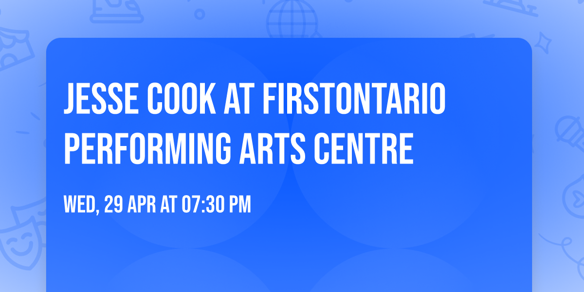 Jesse Cook at FirstOntario Performing Arts Centre