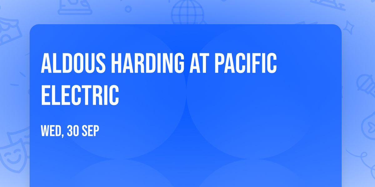 Aldous Harding at Pacific Electric