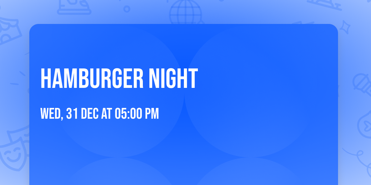 Hamburger Night
