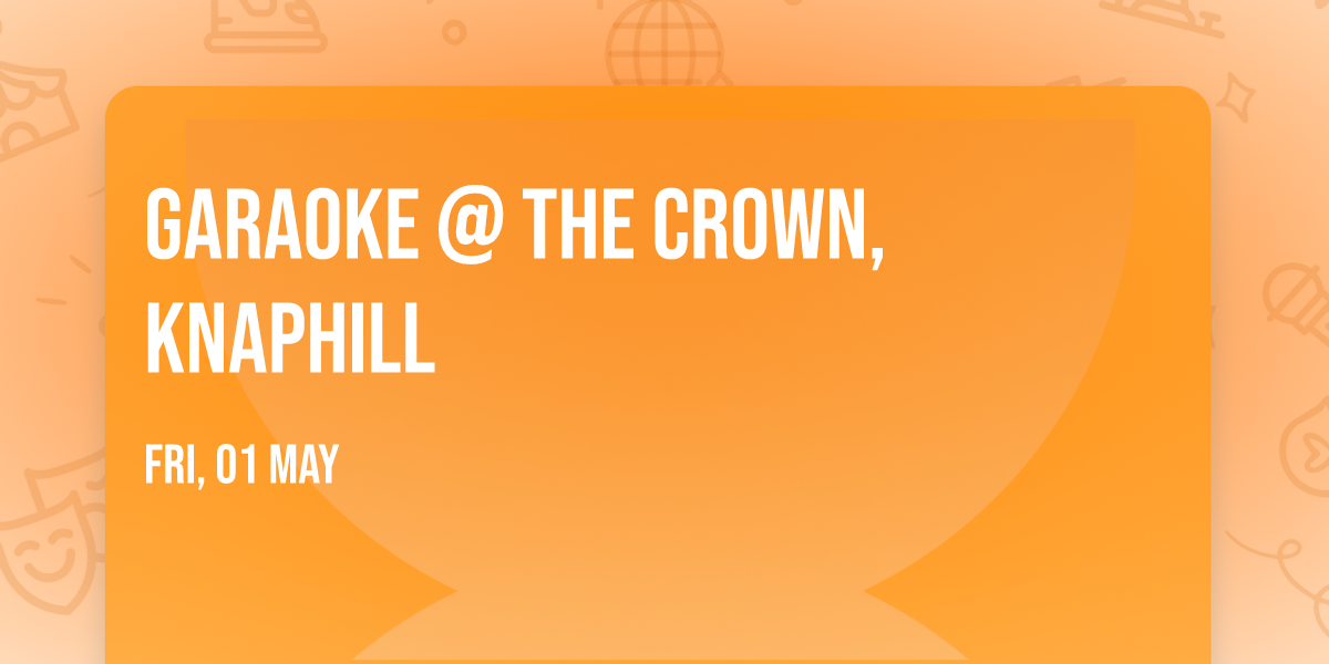 Garaoke @ The Crown, Knaphill