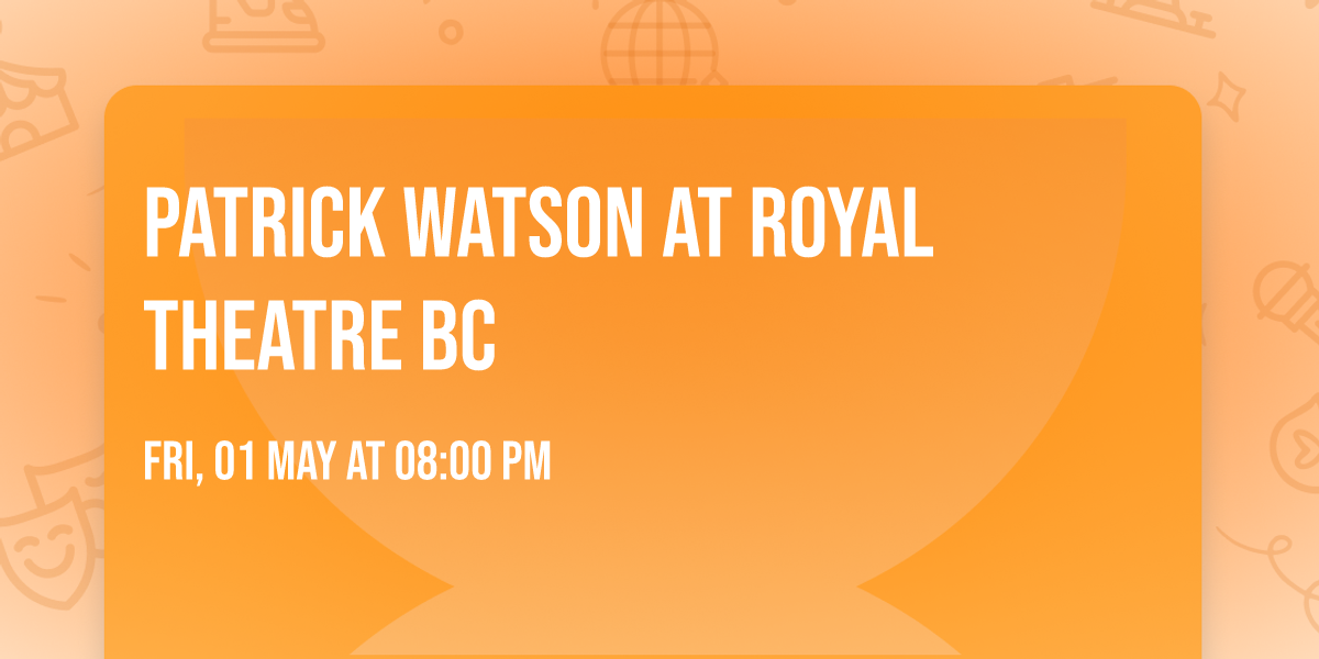 Patrick Watson at Royal Theatre BC