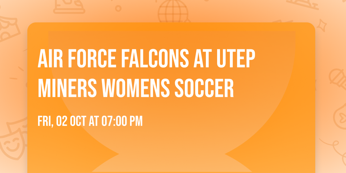 Air Force Falcons at UTEP Miners Womens Soccer