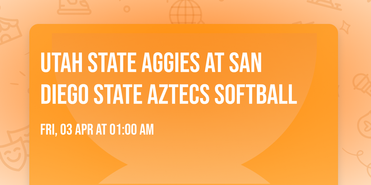 Utah State Aggies at San Diego State Aztecs Softball