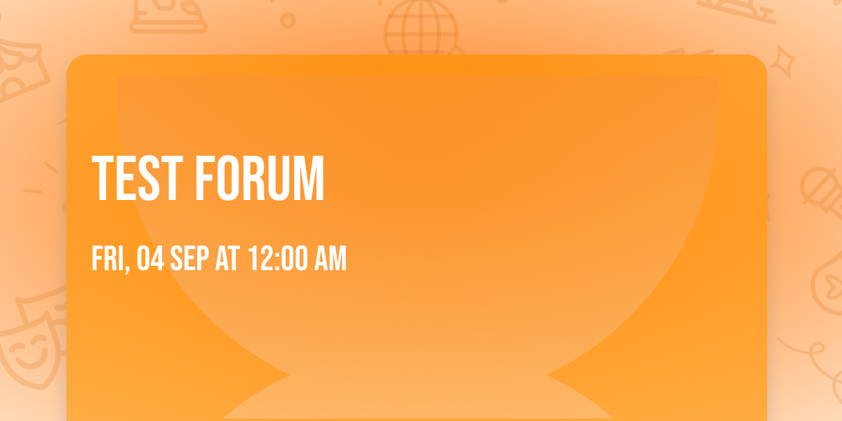 Test forum