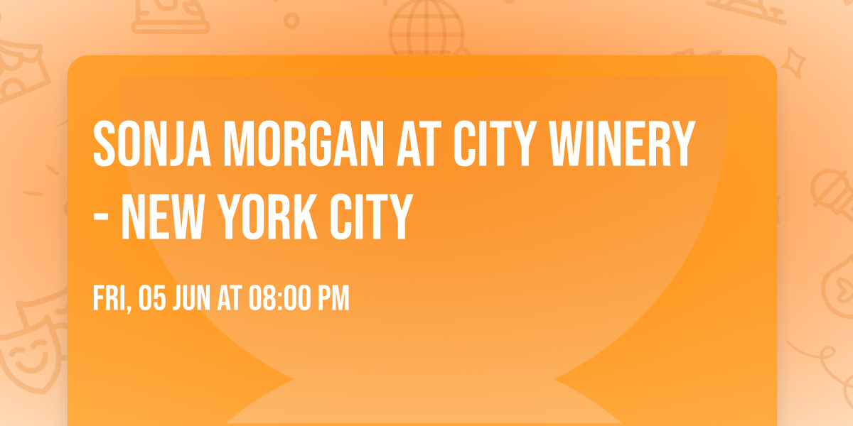 Sonja Morgan at City Winery - New York City