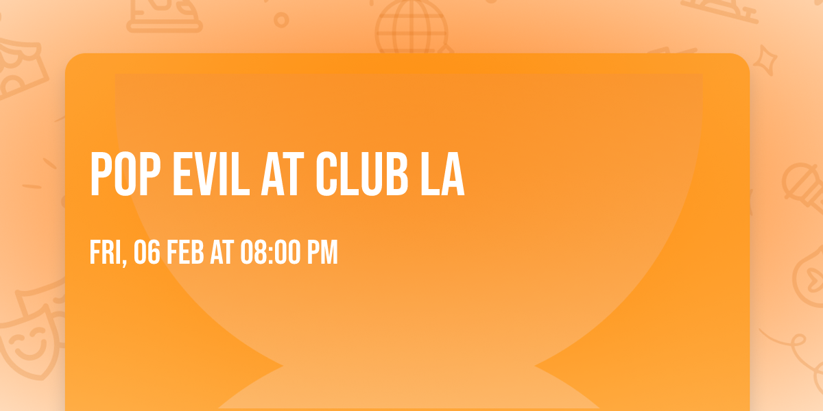 Pop Evil at Club LA