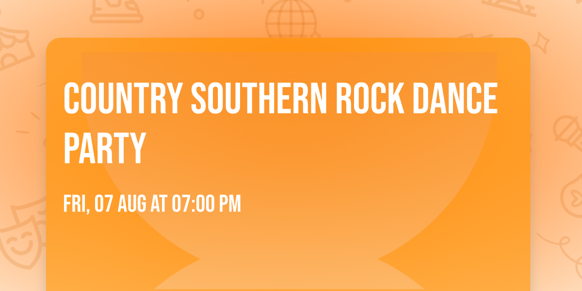 Country Southern Rock Dance Party