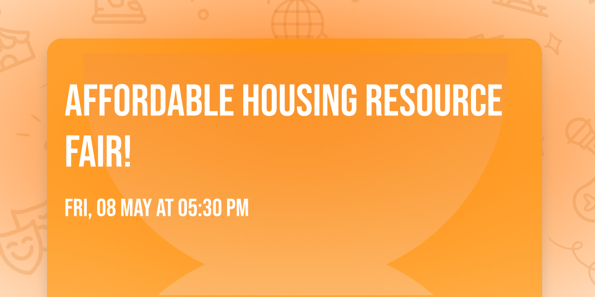 Affordable Housing Resource Fair!