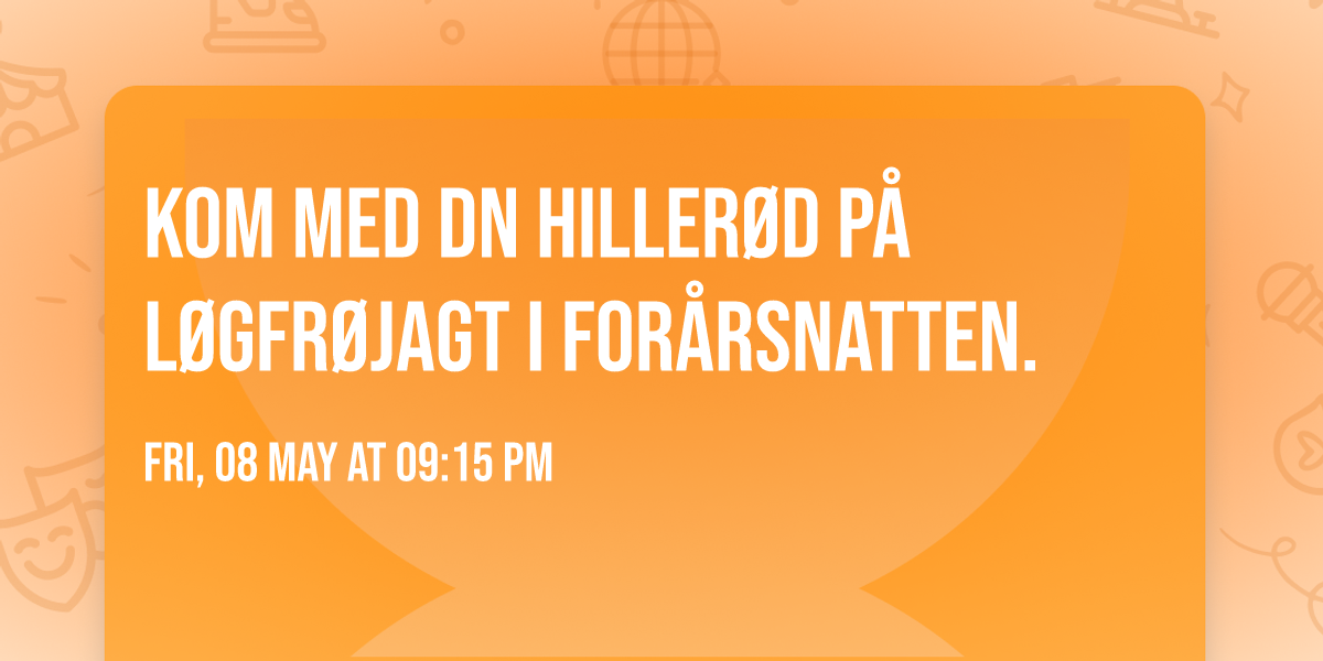 Kom med DN Hiller\u00f8d p\u00e5 L\u00f8gfr\u00f8jagt i for\u00e5rsnatten.