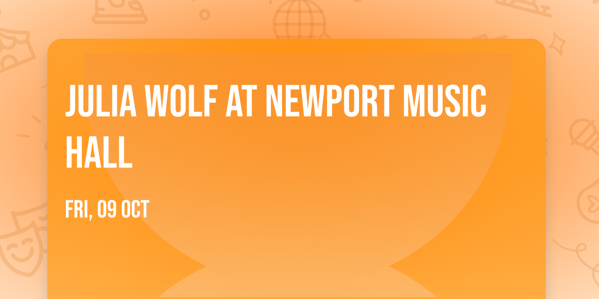 Julia Wolf at Newport Music Hall