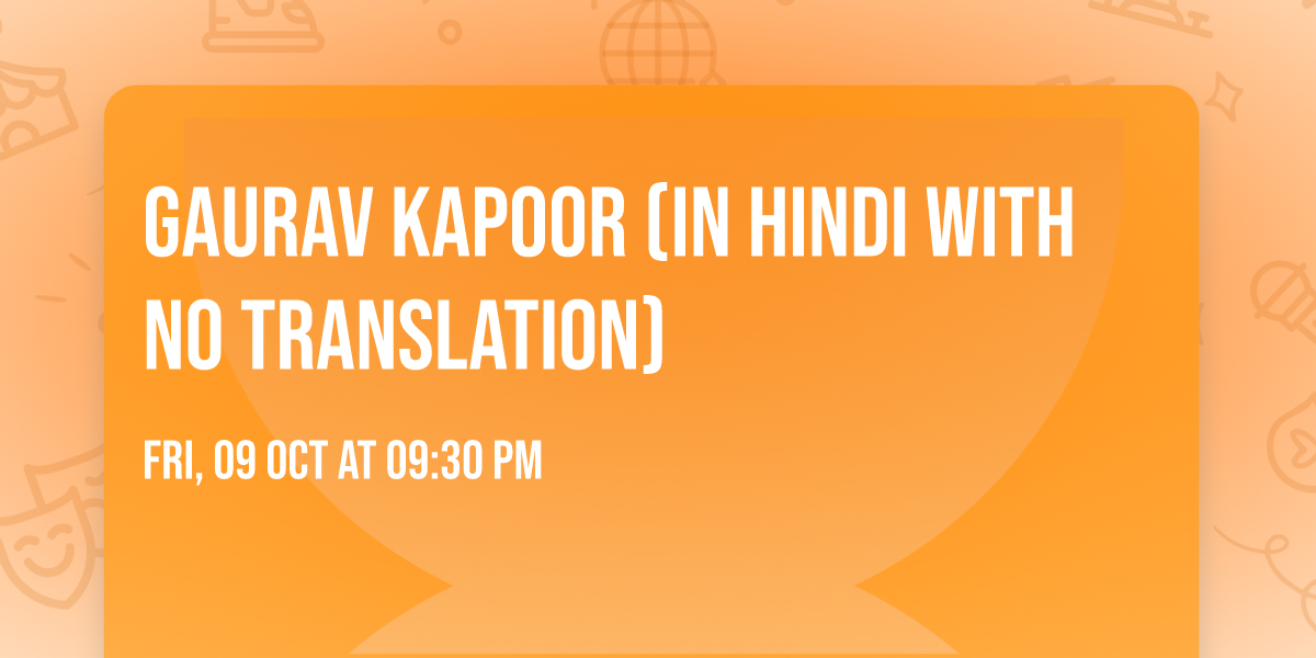 Gaurav Kapoor (In Hindi with no translation)