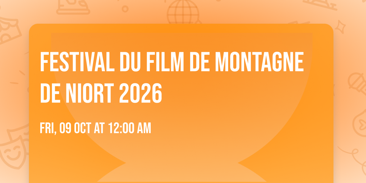 Festival du film de montagne de Niort 2026