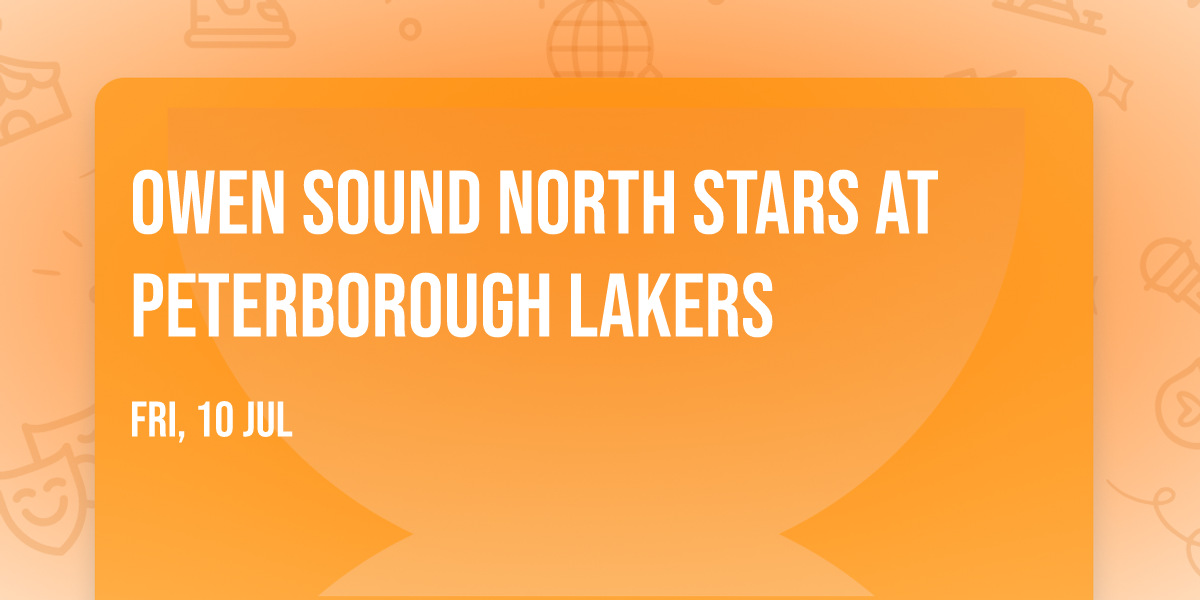 Owen Sound North Stars at Peterborough Lakers