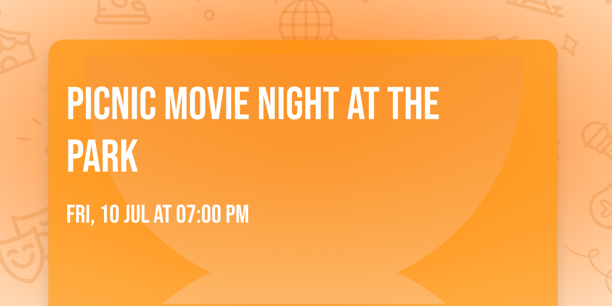 Picnic movie night at the park 