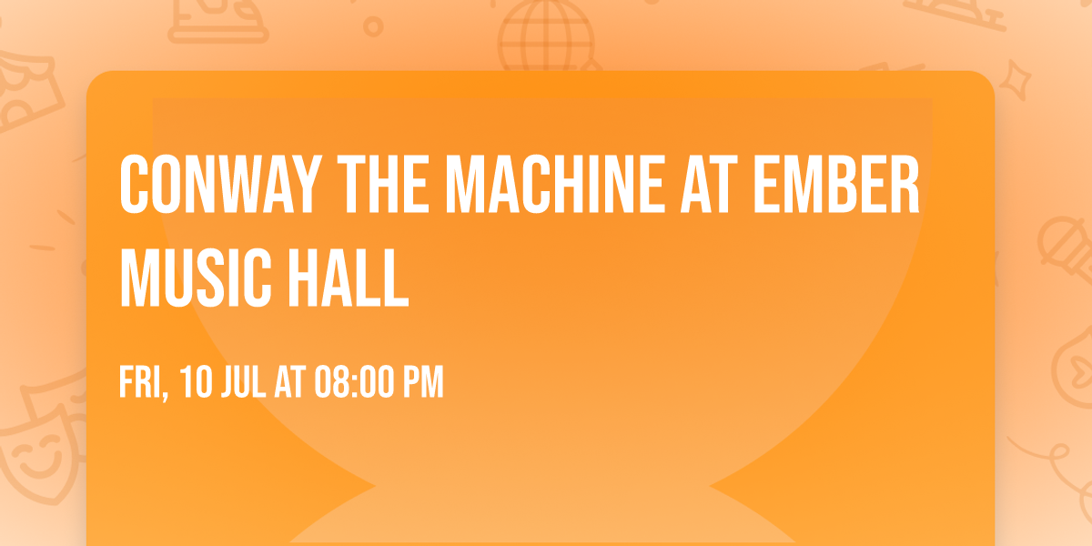 Conway The Machine at Ember Music Hall
