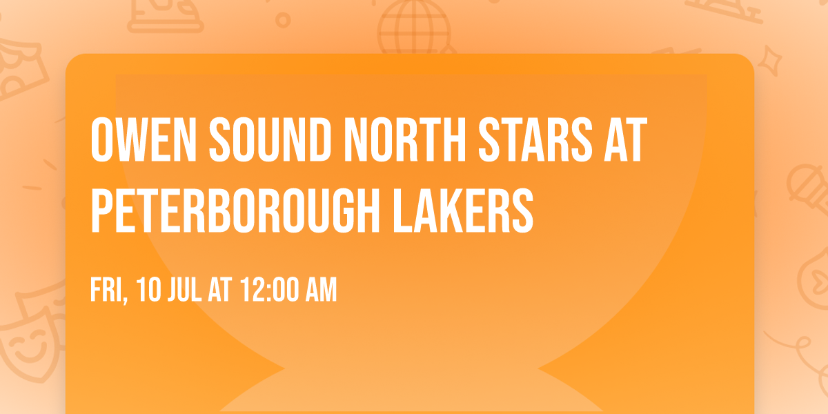 Owen Sound North Stars at Peterborough Lakers