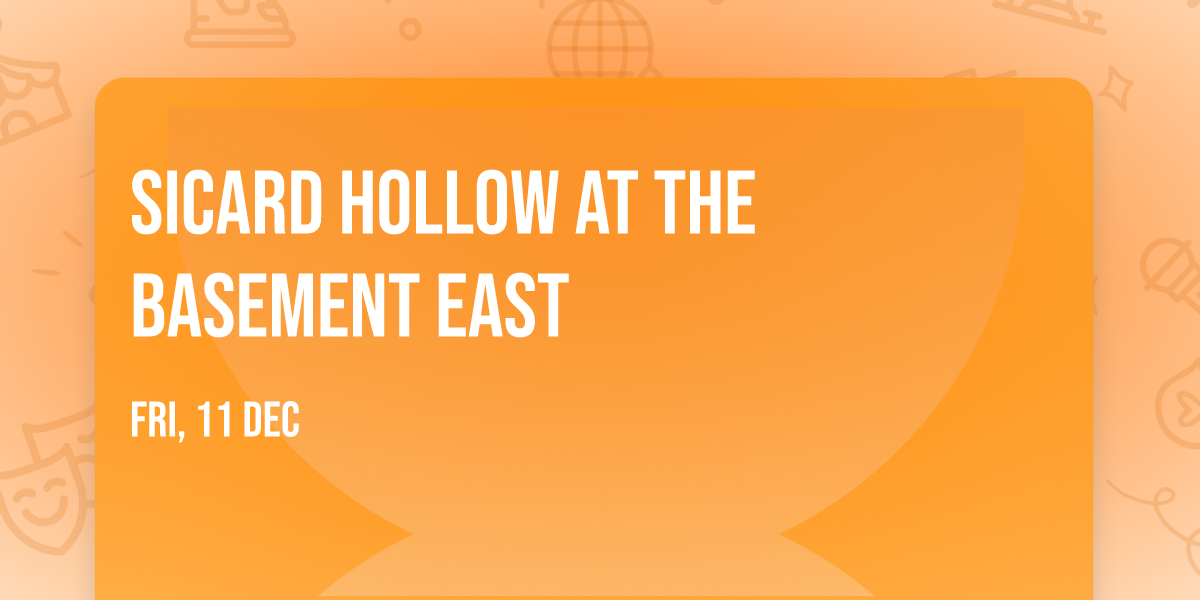 Sicard Hollow at The Basement East