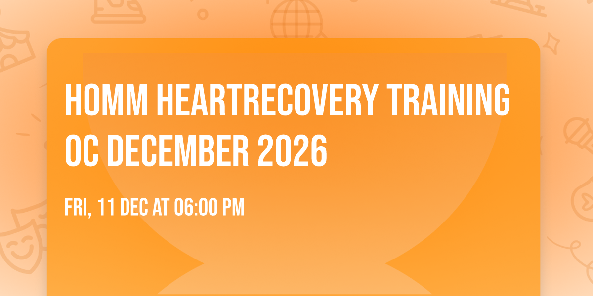 HOMM HeartRecovery Training OC December 2026