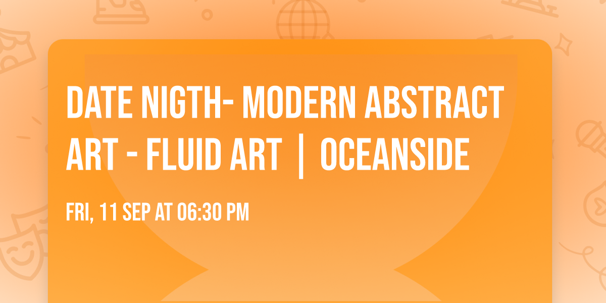 Date Nigth- Modern Abstract Art - Fluid Art | Oceanside