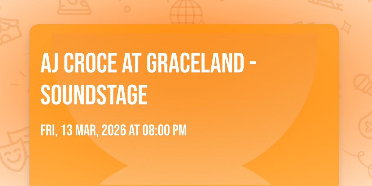 AJ Croce at Graceland - Soundstage
