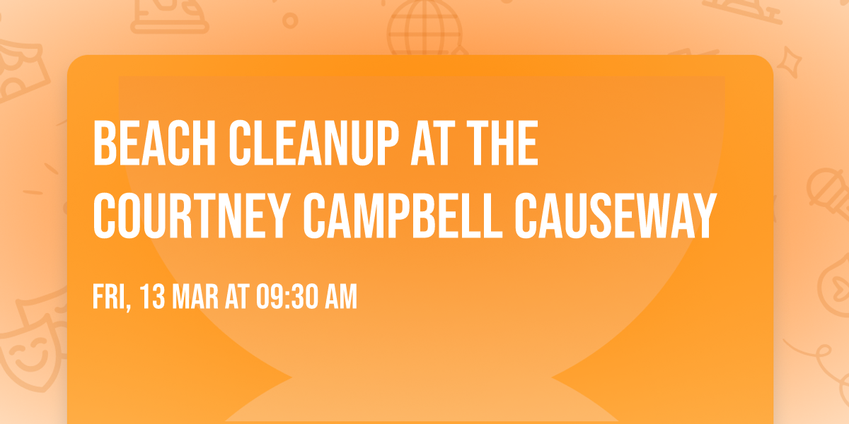 Beach Cleanup at the Courtney Campbell Causeway