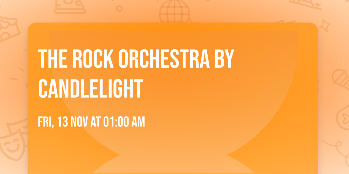 The Rock Orchestra By Candlelight