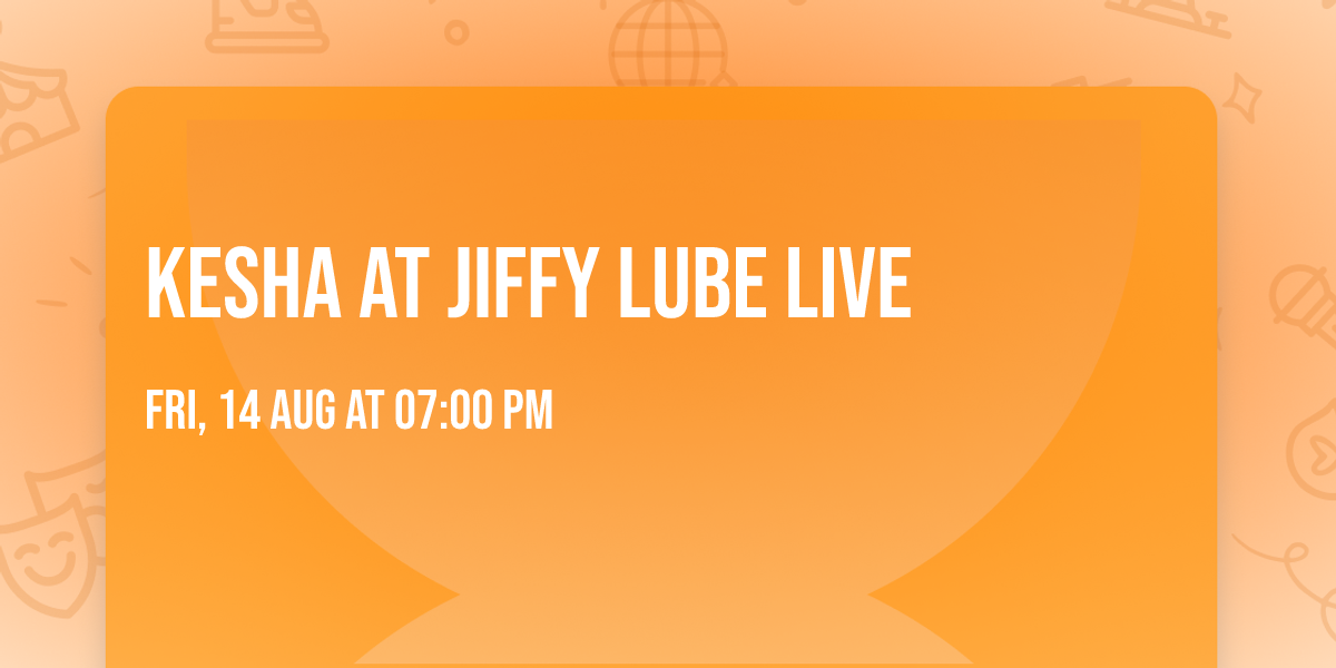 Kesha at Jiffy Lube Live