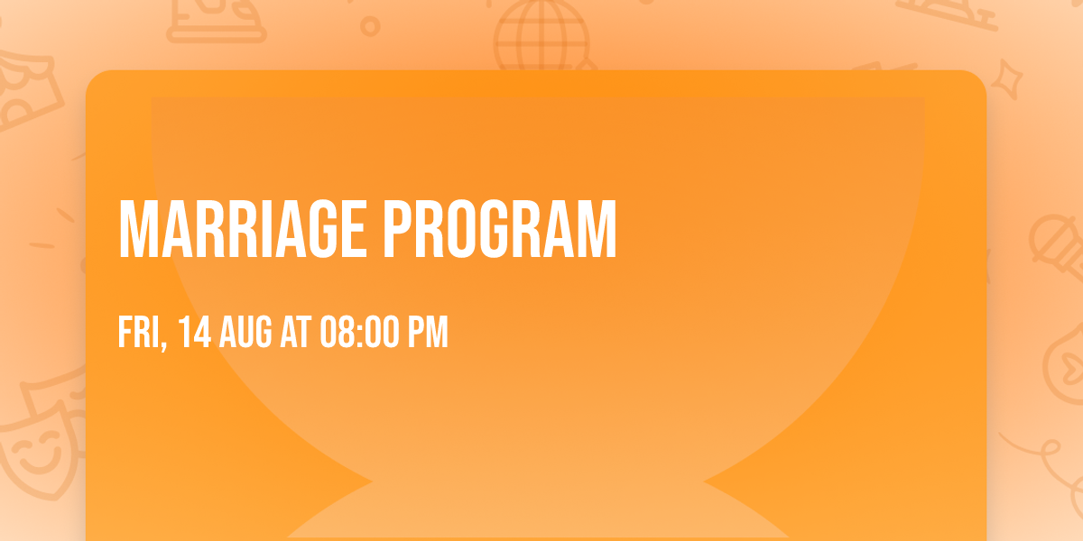 Marriage Program 