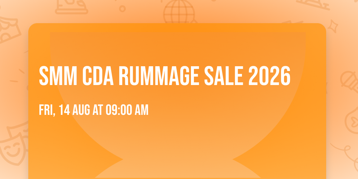 SMM CDA Rummage Sale 2026